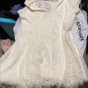 White lace dress